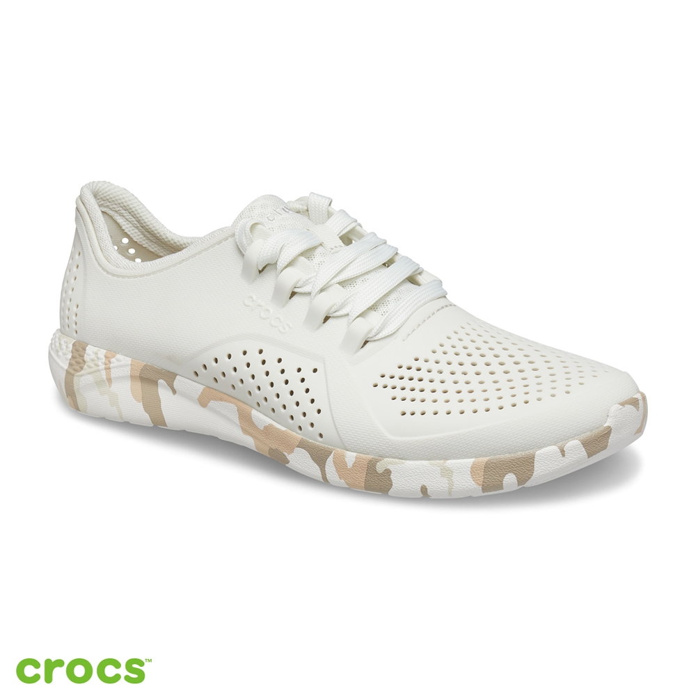 Crocs 卡駱馳 (男鞋) LiteRide迷彩徒步繫帶鞋-207286-1CN