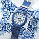 CASIO 卡西歐  G-SHOCK 經典青花瓷八角雙顯腕錶 GA-2100BWP-2A product thumbnail 1