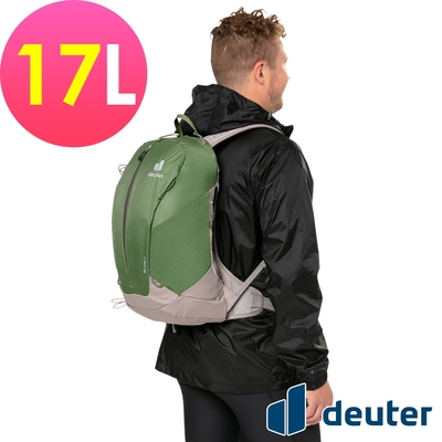 【deuter 德國】AC LITE 17L網架直立式透氣背包3420121松綠/登山包/健行包/登頂包/戶外休閒包*