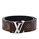 LV M9821U Initiales 40經典Monogram花紋銀釦雙面腰帶皮帶(黑) product thumbnail 1