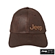 JEEP 品牌LOGO皮革休閒帽 -咖啡 product thumbnail 1