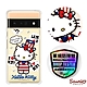 三麗鷗 Kitty Google Pixel 6 Pro 輕薄軍規防摔彩鑽手機殼-凱蒂美國派 product thumbnail 1