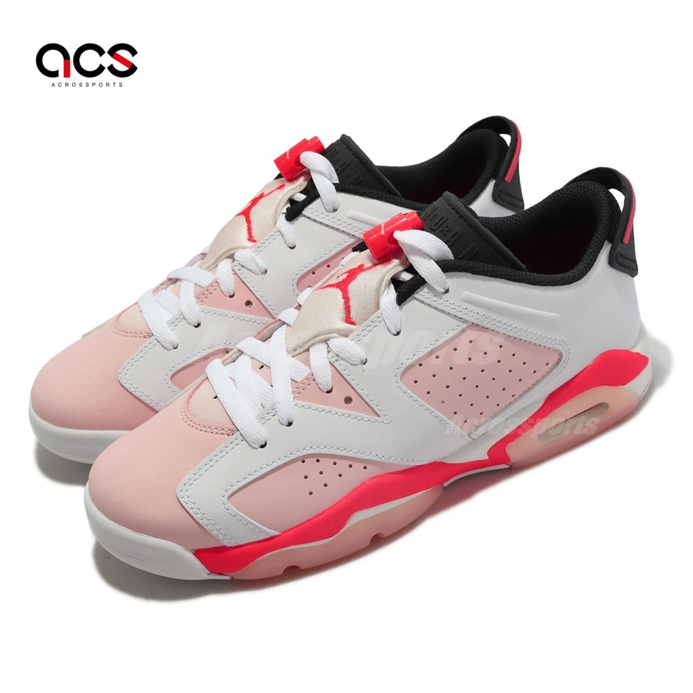 Nike 休閒鞋Air Jordan 6 Retro Low GS 大童女鞋泡泡糖粉喬丹AJ6