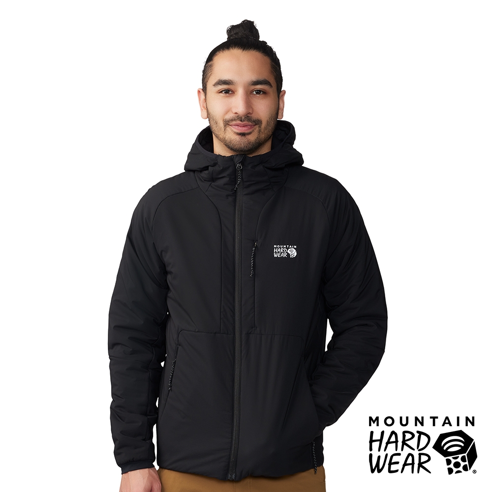 【Mountain Hardwear】 Kor Stasis Hoody 防潑水保暖化纖連帽外套 男款 黑色 #2042941