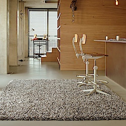 范登伯格 - 鑽石 亮澤長毛地毯 - 米色 (200 x 290cm)