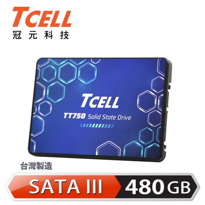 TCELL 冠元 TT750 480GB 2.5吋 SATAIII SSD 固態硬碟