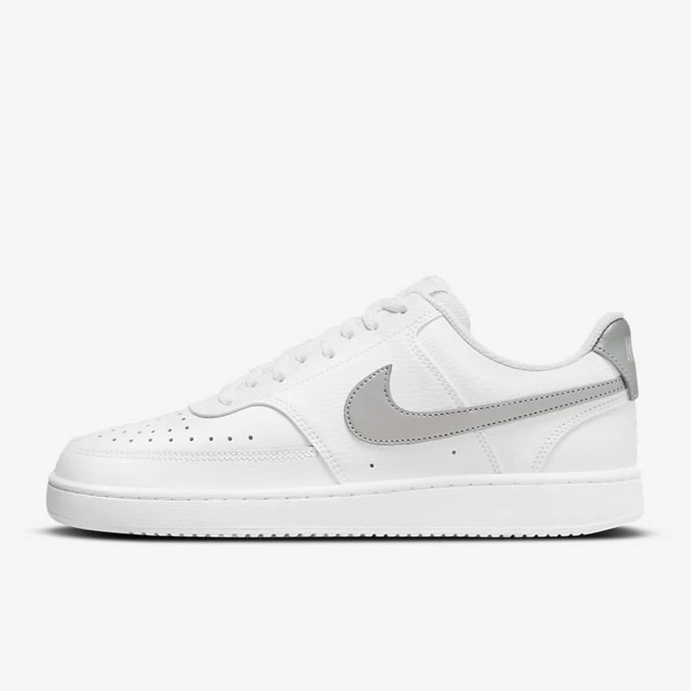 Nike Court Vision Low 皮革 女休閒鞋-白銀-CD5434111