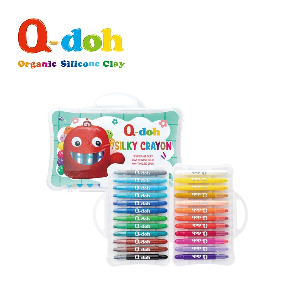 Q-doh 絲滑蠟筆silky crayon 24色