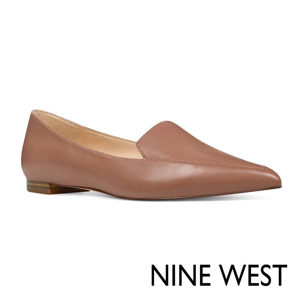 福利品 NINE WEST ABAY 尖頭樂福鞋-奶茶色(US9.5/26.5cm)