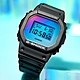 CASIO卡西歐 G-SHOCK 仲夏天空 彩虹玻璃 方形電子錶DW-5600SR-1 黑色 product thumbnail 1