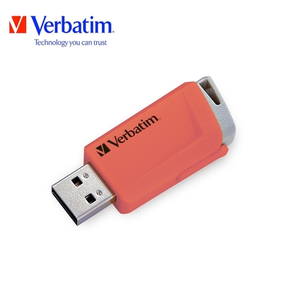 Verbatim威寶64GB USB3.0 Gen 1高速滑蓋隨身碟-橘色