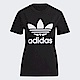 Adidas Trefoil Tee GN2896 女 短袖 上衣 T恤 運動 休閒 經典 柔軟 國際尺寸 黑 product thumbnail 1
