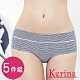 Karina-文青條紋防滲漏生理內褲(5件) product thumbnail 1