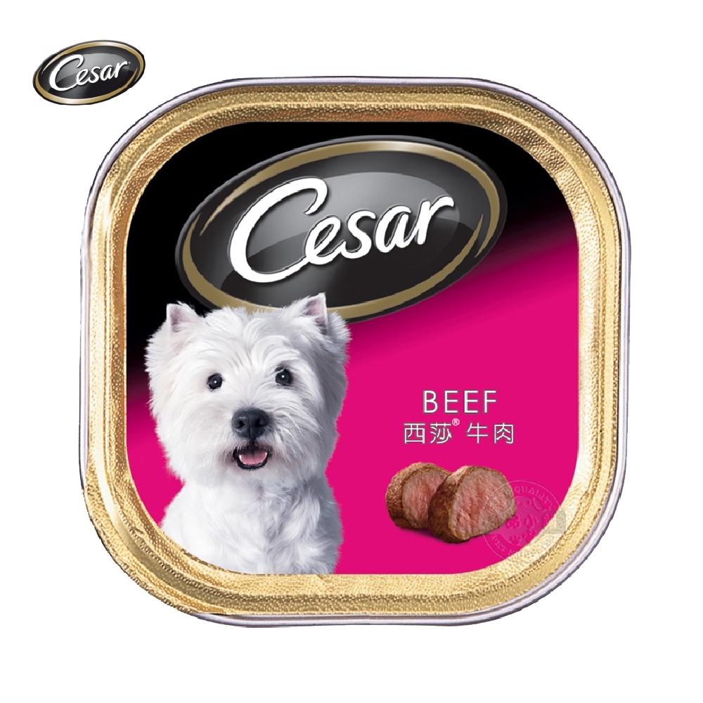 [12入組] Cesar 西莎餐盒 精緻風味 牛肉 100g 寵物 犬餐 狗罐