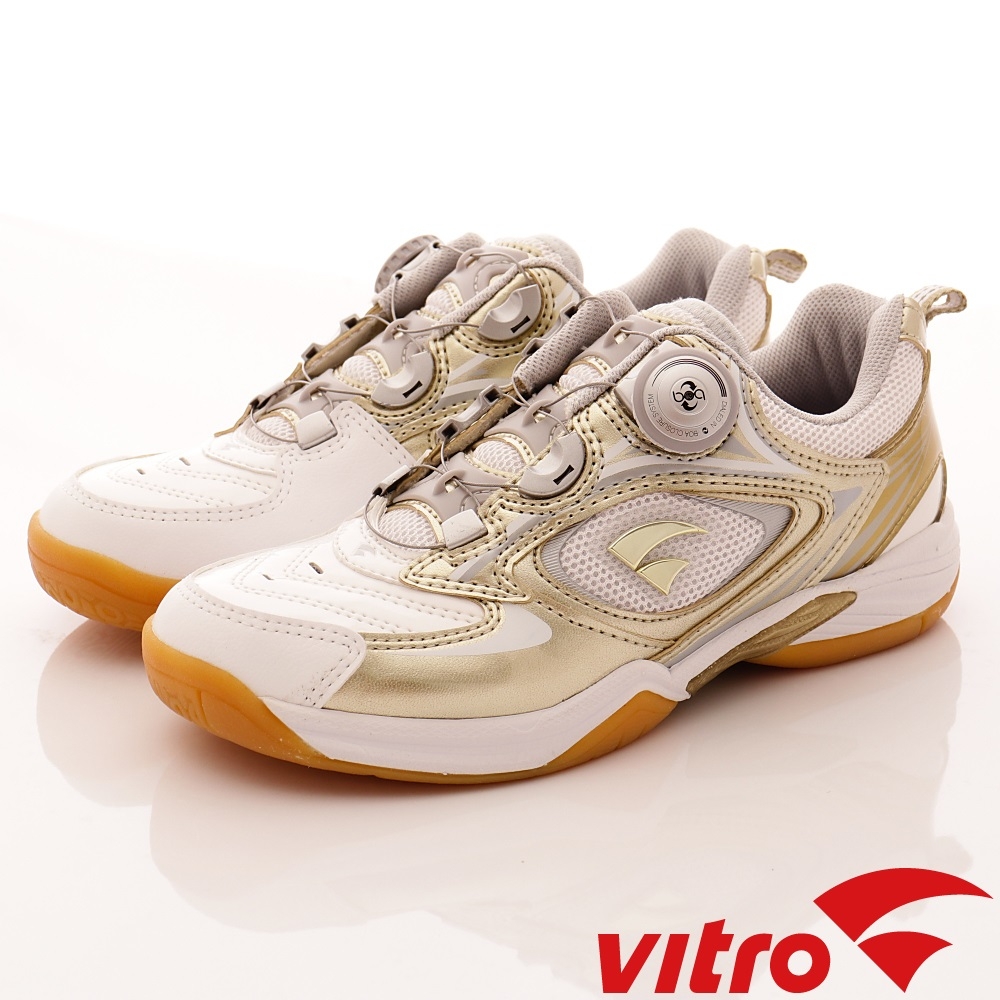 韓國VITRO專業運動-HELIOSⅢDX-BOA頂級專業羽球鞋-白金(男女)櫻桃家