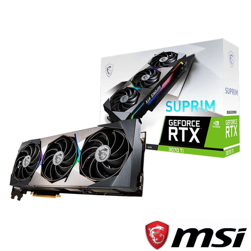 MSI 微星 GeForce RTX 3070 Ti SUPRIM 8G 顯示卡