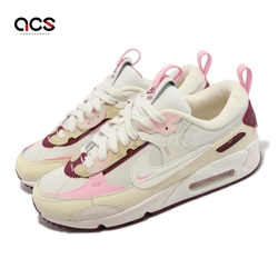 Nike 休閒鞋 Wmns Air Max 90 Futura 女鞋 米白 粉紅 氣墊 情人節 FD4615-111