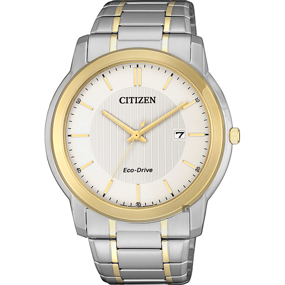 CITIZEN 星辰 Eco-Drive 光動能城市手錶-雙色版/42mm AW1216-86A