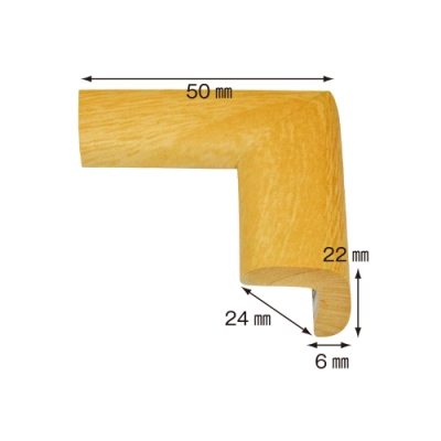 【日本CAR-BOY】尖角防護軟墊(細)(淺木紋)(幫危險尖角加上柔軟防護)