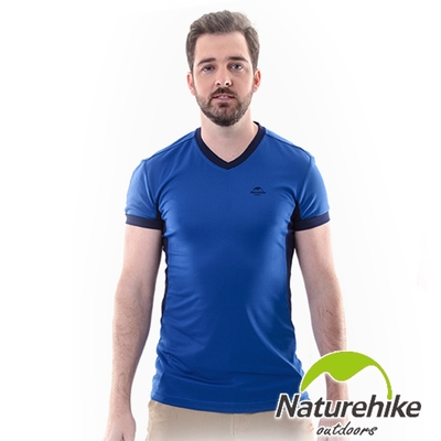 Naturehike-NH 速乾排汗V領短袖機能服-男款(四色任選)