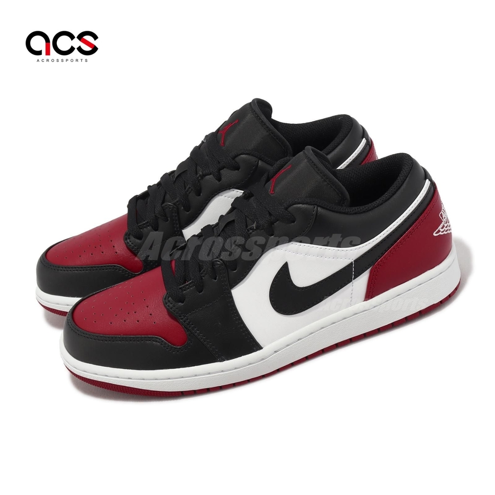 Nike Air Jordan 1 Low Bred Toe 黑紅低筒男鞋AJ1 553558-161 | 休閒鞋