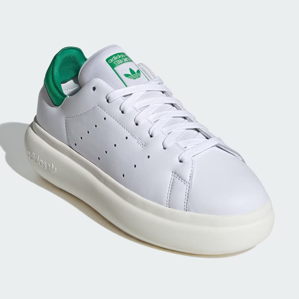 Adidas Stan Smith PF W 女綠色皮革厚底三葉草休閒鞋ID2786 | 休閒鞋