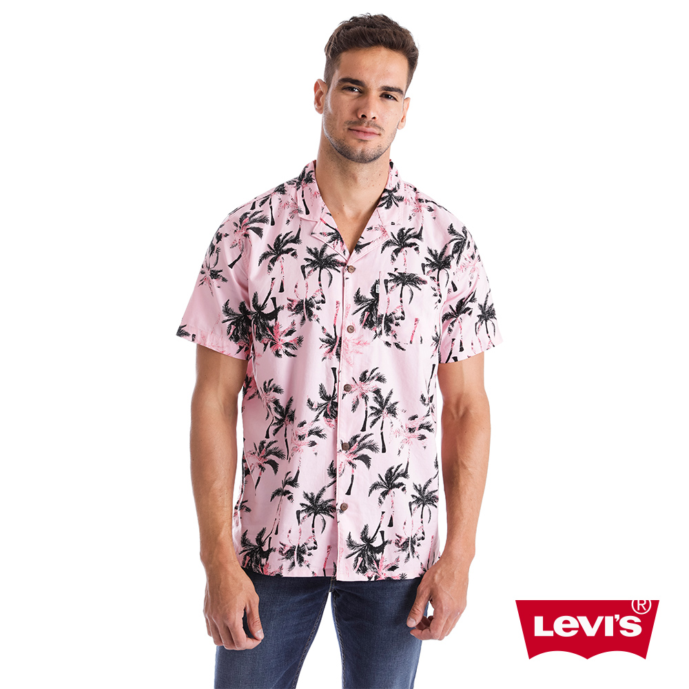 Levis 男款短袖襯衫海灘風印花單口袋Lyocell天然環保纖維| 襯衫| Yahoo奇摩購物中心