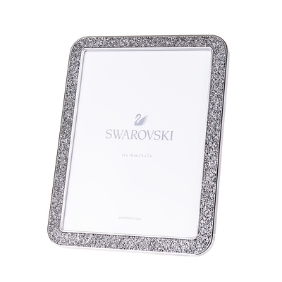 SWAROVSKI Minera 銀色水晶相框 (5x7)