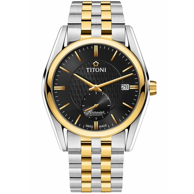 TITONI 梅花錶 空中霸王系列 經典簡約機械腕錶 40mm / 83709SY-501