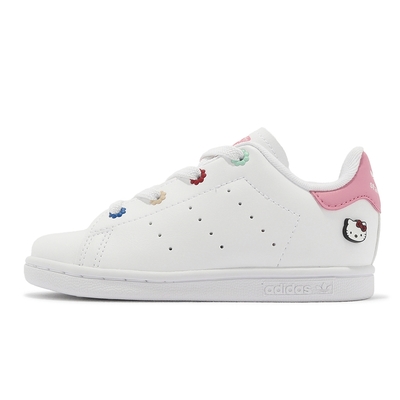 adidas x Hello Kitty 童鞋 Stan Smith EL I 小童 幼童 白 粉 聯名 愛迪達 ID7232