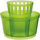 《EXCELSA》七格餐具瀝水筒(綠) | 廚具 碗筷收納筒 瀝水架 瀝水桶 product thumbnail 1