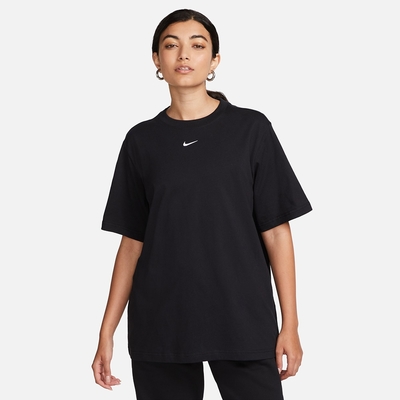 NIKE 上衣 女款 短袖上衣 運動 寬鬆版 AS W NSW TEE ESSNTL LBR 黑 FD4150-010