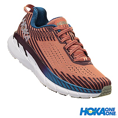 HOKA ONE ONE 女 Clifton 5 路跑鞋 盛裝粉