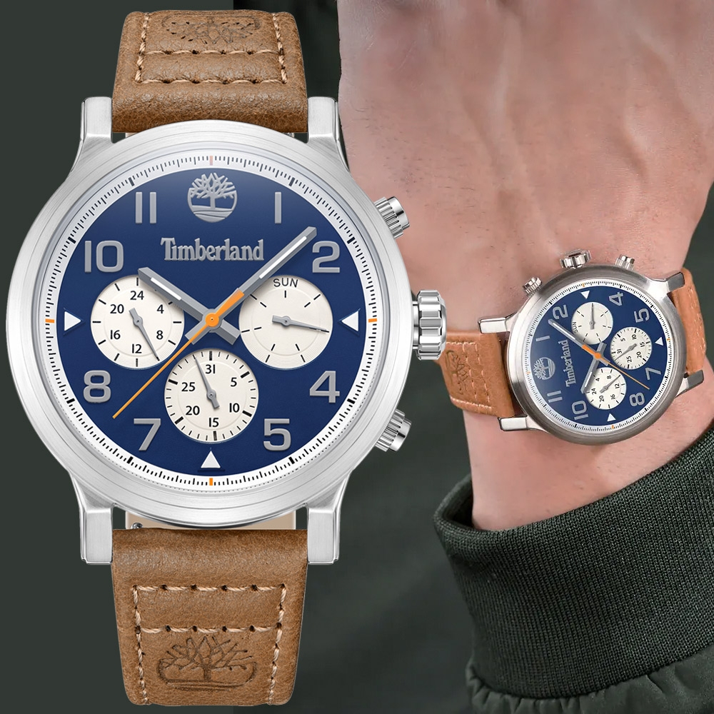 Timberland 天柏嵐 三眼多功能手錶 送禮推薦-46mm TDWGF0028904