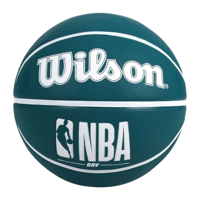 WILSON NBA DRV系列 橡膠籃球 #7-訓練 室外 戶外 7號球 WTB9301XB07 鴨綠白