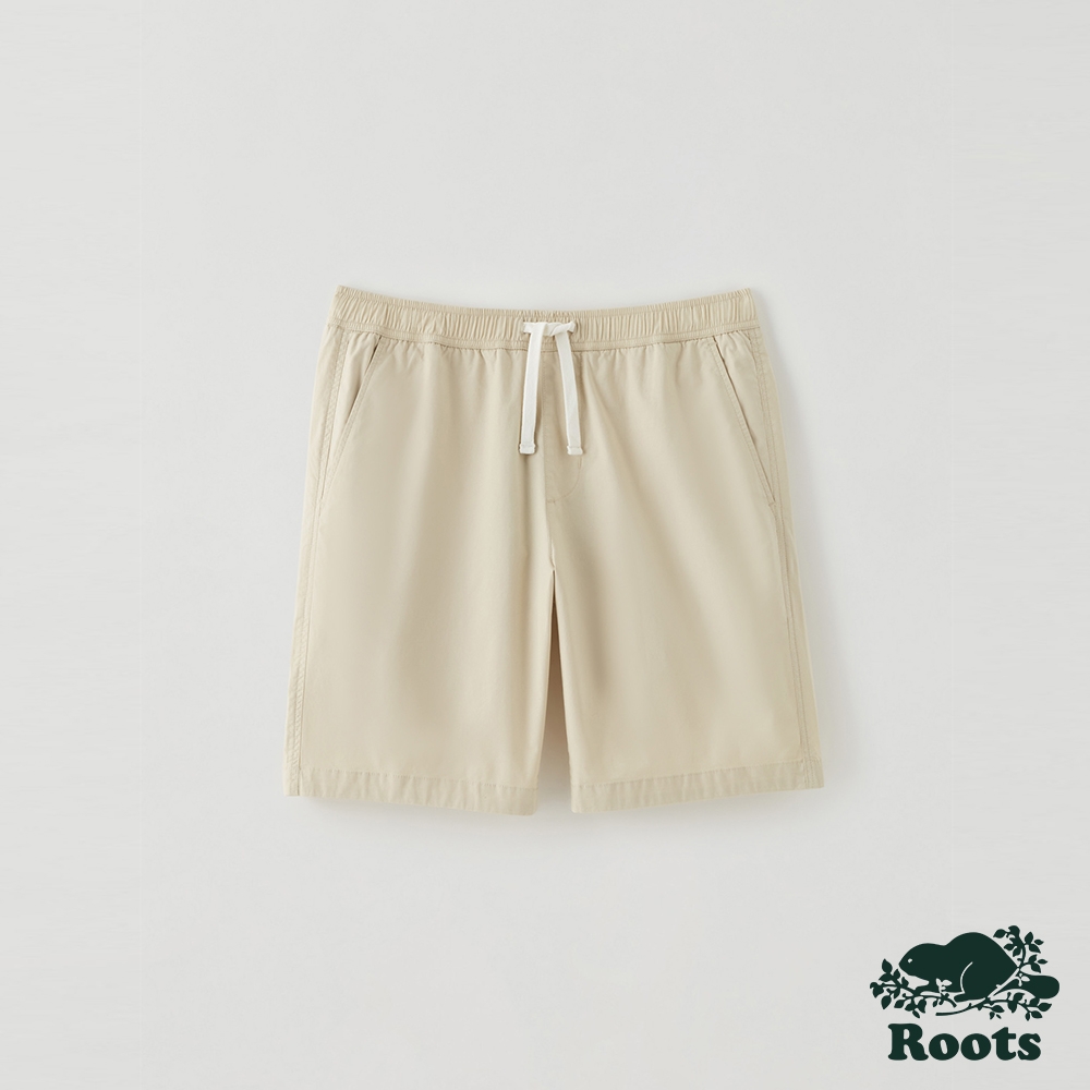 Roots 男裝- 休閒平織短褲-牡蠣灰