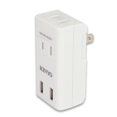 KINYO 2USB+2插分接插座 UR-0567(兩入裝)