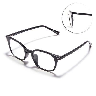 CARIN 膠框方框光學眼鏡 NewJeans代言/黑#DUVE C1