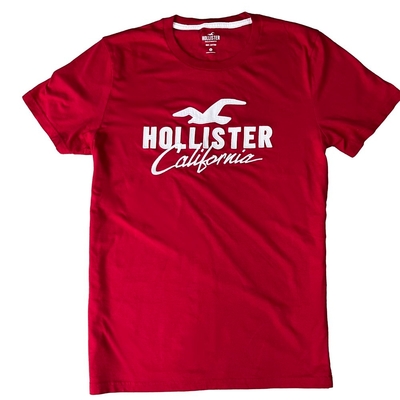 Hollister HCO 男性 短袖 T恤 紅色 2304