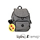 Kipling Emoji系列愛心臉款 淺麻灰拼接後背包-中 product thumbnail 1