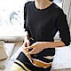 JILLI-KO 韓版直筒條紋針織連衣裙- 橘/黃 product thumbnail 3