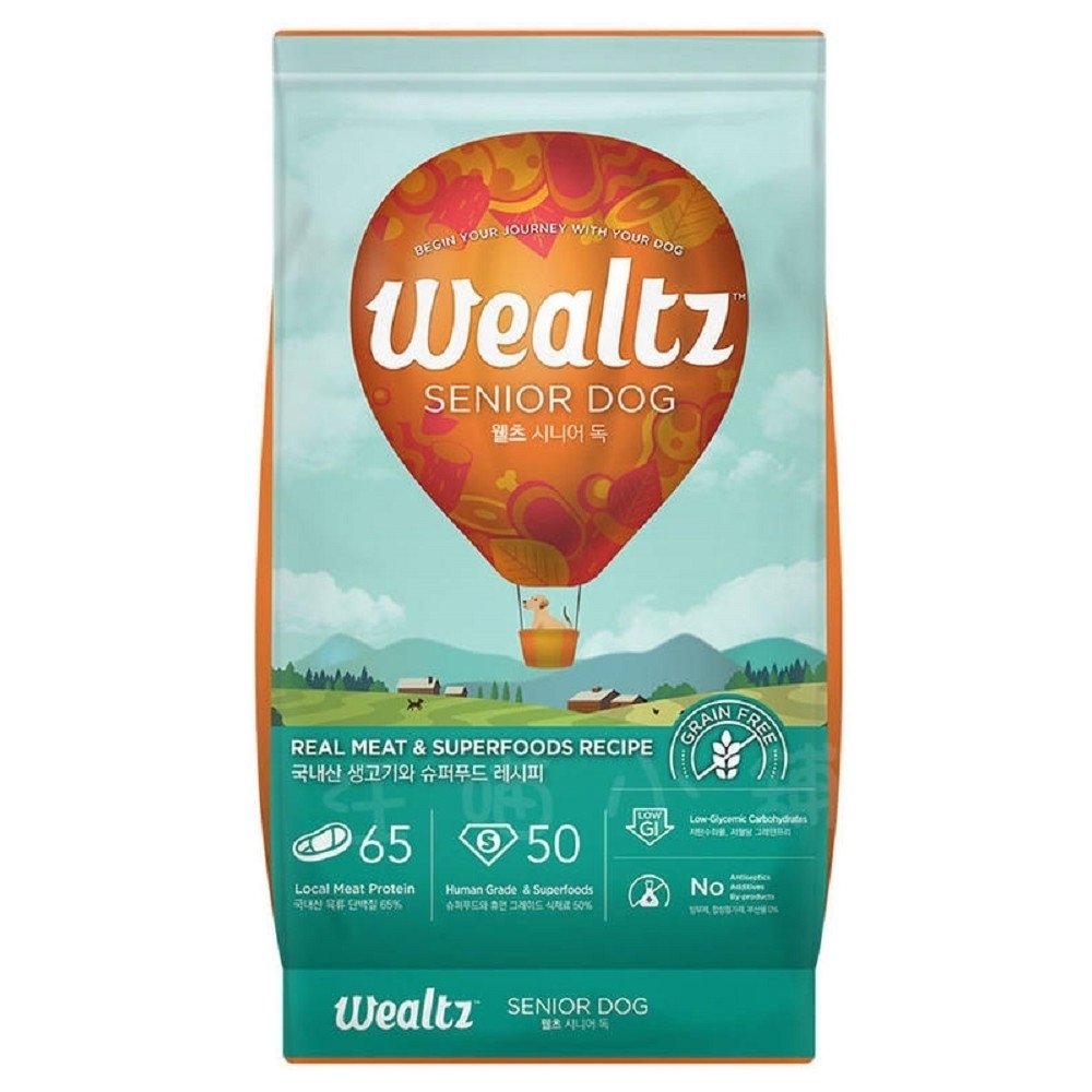 Wealtz維爾滋天然無穀寵物糧-中高齡犬食譜 1.2kg (300g*4EA)【兩包組】