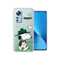 史努比/SNOOPY 正版授權 小米 Xiaomi 12 / 12X 5G 漸層彩繪空壓手機殼(郊遊)