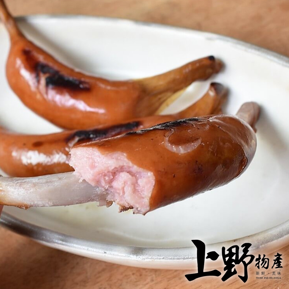 【上野物產】台灣豬 帶骨熱狗腸（750g±10%/10支/包）x2包
