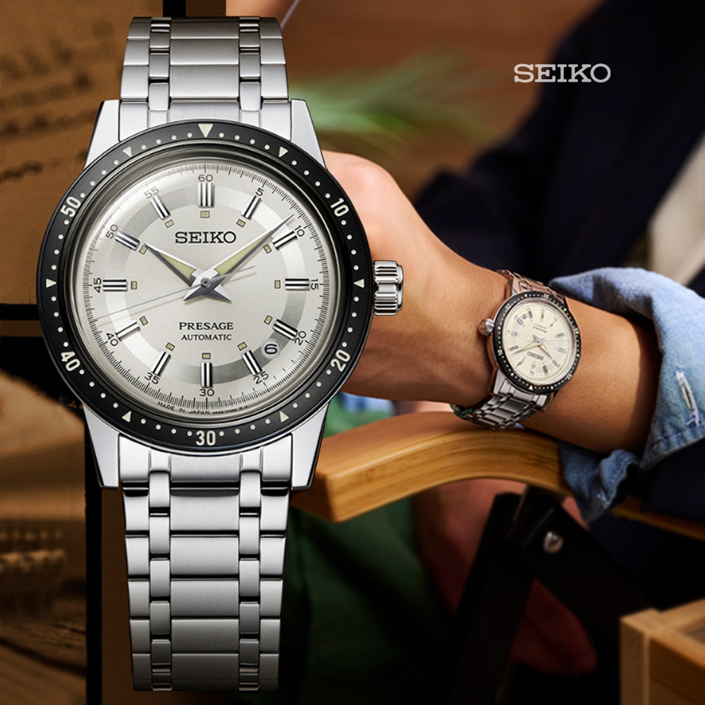 SEIKO 精工 Presage 60週年限量 復刻原型紳士機械腕錶-39.5mm SRPK61J1/4R35-05Z0S_SK028