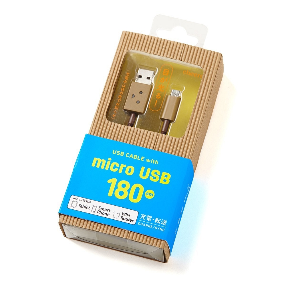 cheero阿愣micro USB充電傳輸線(180公分)