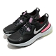 Nike 慢跑鞋 React Miler 運動 女鞋 輕量 透氣 舒適 避震 路跑 健身 球鞋 黑 銀 CW1778012 product thumbnail 1