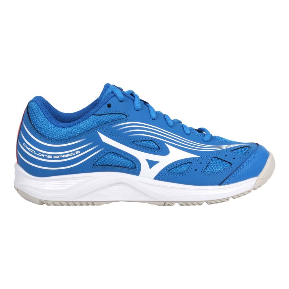 MIZUNO CYCLONE SPEED 3 男女排球鞋-運動 訓練 美津濃 V1GA218024 寶藍白