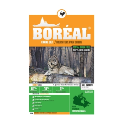 BOREAL波瑞歐-無榖沃野火雞全犬配方 2.26KG/5LBS (贈送咖啡卷*1張)