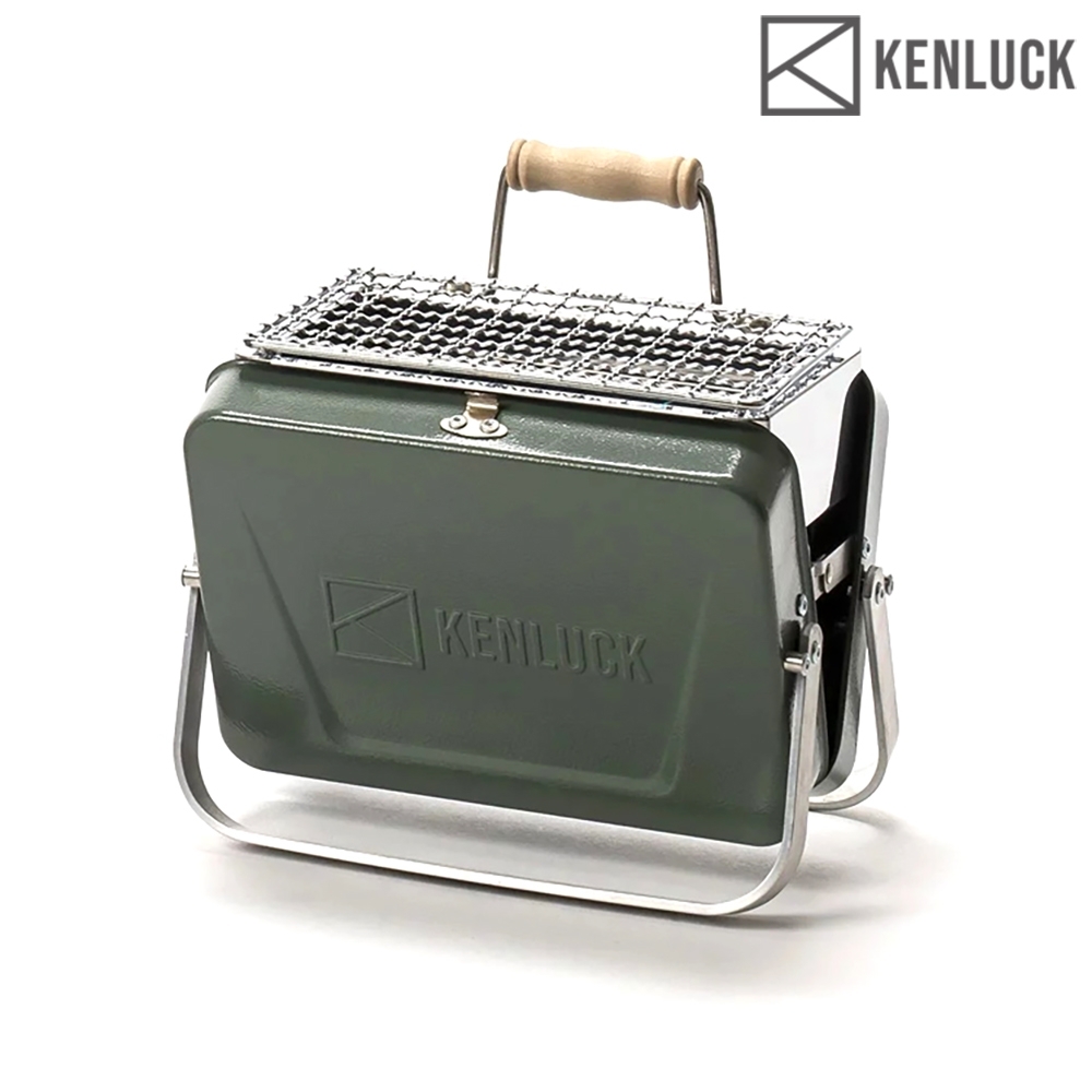 KENLUCK 迷你攜帶型烤肉架 Mini Grill 灰綠